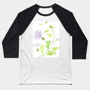 Pale pink Morning Glory Baseball T-Shirt